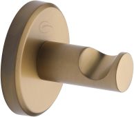 OXF-HOOK-SB M&period;Marcus 'Oxford' Robe Hook &lpar;One Piece&rpar; Satin Brass Finish