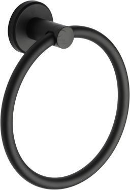 Click Here To Enlarge This Photo Of OXF-RING-BLK M&period;Marcus 'Oxford' Towel Ring Matt Black Finish