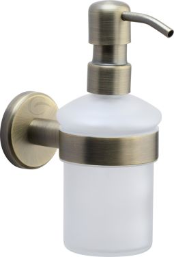 Click Here To Enlarge This Photo Of OXF-SOAP-MA M&period;Marcus 'Oxford' Soap Dispenser with High Quality Grade 304 SS Pump Antique Bronze Finish