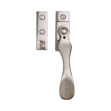 Click Here To Enlarge This Photo Of V1005W-SN Heritage Brass Casement Window Fastener Wedge Pattern Weather Stripped Design Satin Nickel Finish