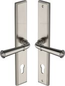 MP1932&period;LH-SN Heritage Brass 92mm Multi-Point Door Handle Lever Lock Colonial LH Design Satin Nickel finish