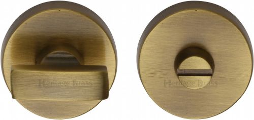 Click Here To Enlarge This Photo Of V1018-AT Heritage Brass Thumbturn & Emergency Release Antique Brass Finish