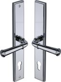 MP1932&period;RH-PC Heritage Brass 92mm Multi-Point Door Handle Lever Lock Colonial RH Design Polished Chrome finish