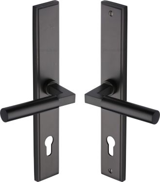 Click Here To Enlarge This Photo Of MP2259&period;LH-MB Heritage Brass 92mm Multi-Point Door Handle Lever Lock Bauhaus LH Design Matt Bronze finish