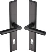 MP2259&period;LH-MB Heritage Brass 92mm Multi-Point Door Handle Lever Lock Bauhaus LH Design Matt Bronze finish