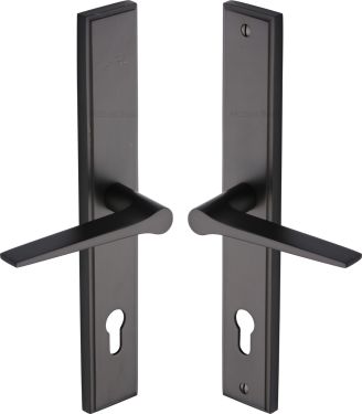 Click Here To Enlarge This Photo Of MP4189&period;LH-MB Heritage Brass 92mm Multi-Point Door Handle Lever Lock Gio LH Design Matt Bronze finish