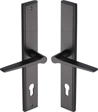 Click Here To Enlarge This Photo Of MP4189&period;RH-MB Heritage Brass 92mm Multi-Point Door Handle Lever Lock Gio RH Design Matt Bronze finish