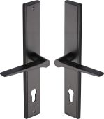 MP4189&period;RH-MB Heritage Brass 92mm Multi-Point Door Handle Lever Lock Gio RH Design Matt Bronze finish