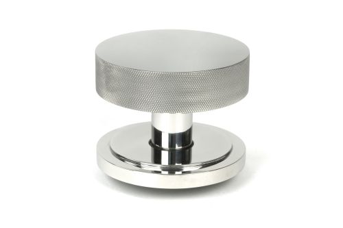 Click Here To Enlarge This Photo Of 46767 From the Anvil Polished Marine SS &lpar;316&rpar; Brompton Centre Door Knob &lpar;Art Deco&rpar;
