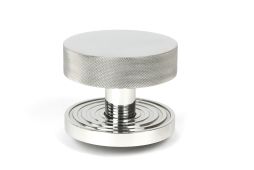 46768 From the Anvil Polished Marine SS &lpar;316&rpar; Brompton Centre Door Knob &lpar;Beehive&rpar;
