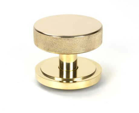 Click Here To Enlarge This Photo Of 50827 From the Anvil Polished Brass Brompton Centre Door Knob &lpar;Art Deco&rpar;