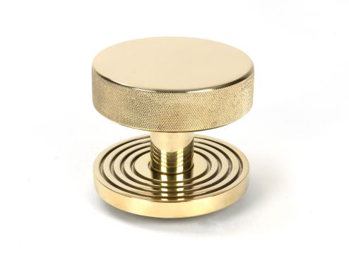 Click Here To Enlarge This Photo Of 50828 From the Anvil Polished Brass Brompton Centre Door Knob &lpar;Beehive&rpar;