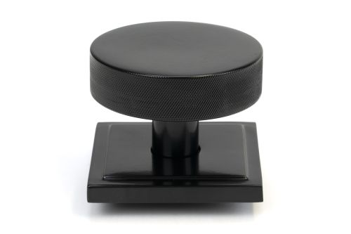Click Here To Enlarge This Photo Of 46757 From the Anvil Black Brompton Centre Door Knob &lpar;Square&rpar;