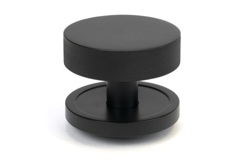 Click Here To Enlarge This Photo Of 46758 From the Anvil Matt Black Brompton Centre Door Knob &lpar;Plain&rpar;