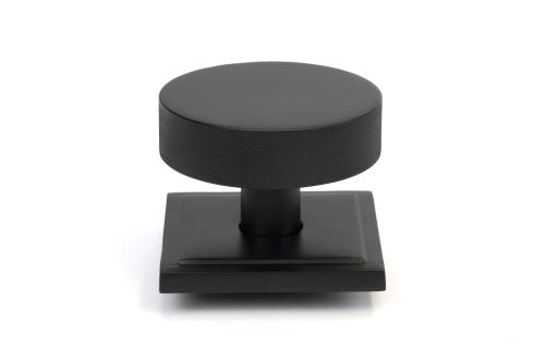 Click Here To Enlarge This Photo Of 46761 From the Anvil Matt Black Brompton Centre Door Knob &lpar;Square&rpar;