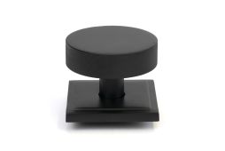 46761 From the Anvil Matt Black Brompton Centre Door Knob &lpar;Square&rpar;