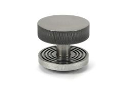 46764 From the Anvil Pewter Brompton Centre Door Knob &lpar;Beehive&rpar;