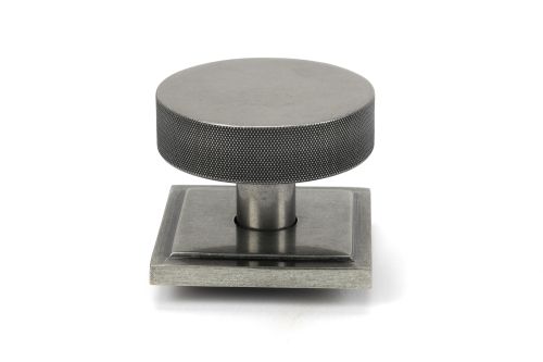 Click Here To Enlarge This Photo Of 46765 From the Anvil Pewter Brompton Centre Door Knob &lpar;Square&rpar;