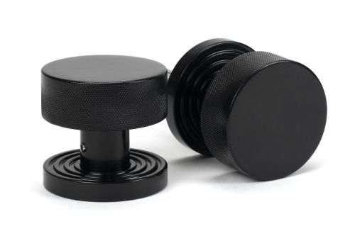 Click Here To Enlarge This Photo Of 46796 From the Anvil Black Brompton Mortice&sol;Rim Knob Set &lpar;Beehive&rpar;