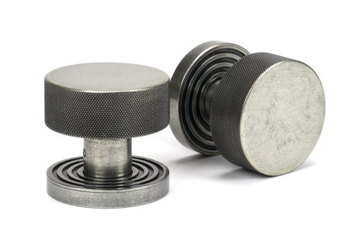 Click Here To Enlarge This Photo Of 46804 From the Anvil Pewter Brompton Mortice&sol;Rim Knob Set &lpar;Beehive&rpar;