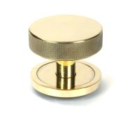 46734 From the Anvil Aged Brass Brompton Centre Door Knob &lpar;Plain&rpar;