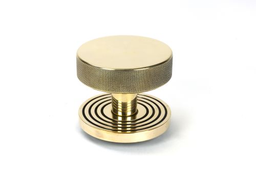Click Here To Enlarge This Photo Of 46736 From the Anvil Aged Brass Brompton Centre Door Knob &lpar;Beehive&rpar;