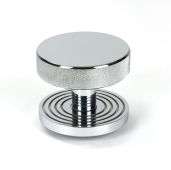 46740 From the Anvil Polished Chrome Brompton Centre Door Knob &lpar;Beehive&rpar;