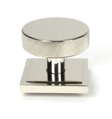 46745 From the Anvil Polished Nickel Brompton Centre Door Knob &lpar;Square&rpar;
