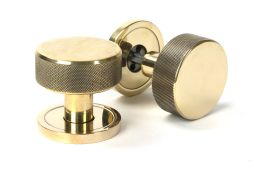 46774 From the Anvil Aged Brass Brompton Mortice&sol;Rim Knob Set &lpar;Plain&rpar;