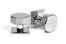 46781 From the Anvil Polished Chrome Brompton Mortice&sol;Rim Knob Set &lpar;Square&rpar;