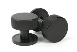46786 From the Anvil Aged Bronze Brompton Mortice&sol;Rim Knob Set &lpar;Plain&rpar;