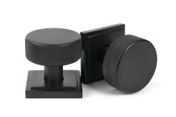 46789 From the Anvil Aged Bronze Brompton Mortice&sol;Rim Knob Set &lpar;Square&rpar;
