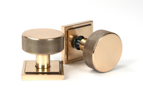 Click Here To Enlarge This Photo Of 46793 From the Anvil Polished Bronze Brompton Mortice&sol;Rim Knob Set &lpar;Square&rpar;