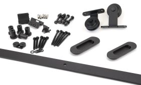 93231 From the Anvil 100kg Black &lpar;Top Mount&rpar; Sliding Door Hardware Kit &lpar;3m Track&rpar;