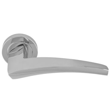 Click Here To Enlarge This Photo Of DU5CP - Carlisle Brass Manital 'Dune' Lever on Round Rose - Polished Chrome
