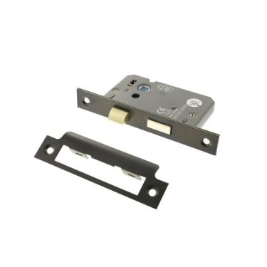 Click Here To Enlarge This Photo Of Atlantic - ALKBATH25UDB Mortice Bathroom Lock &lbrack;CE&rsqb; 2&period;5" - Urban Dark Bronze