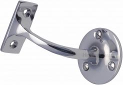 V1030 64-PC Heritage Brass Handrail Bracket 2 &half;" Polished Chrome Finish