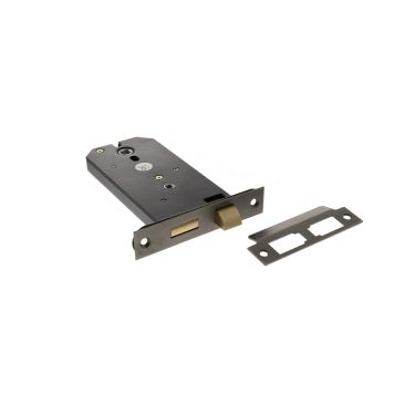 Click Here To Enlarge This Photo Of Atlantic - ALKHZBDS 6" Horizontal Mortice Bathroom Lock - Distressed Silver