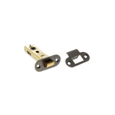 Click Here To Enlarge This Photo Of Atlantic - ALRCE3DS Fire Rated CE Tubular Mortice Latch &lpar;Radius&rpar; 3" - Distressed Silver