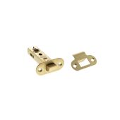 Atlantic - ALRCE3SB Fire Rated CE Tubular Mortice Latch &lpar;Radius&rpar; 3" - Satin Brass