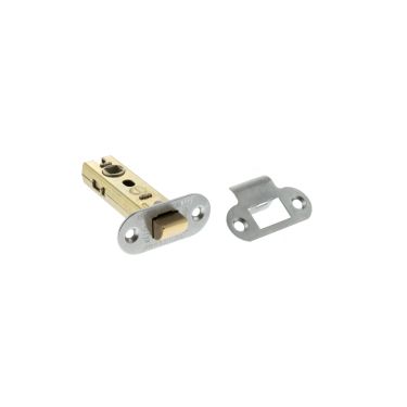 Click Here To Enlarge This Photo Of Atlantic - ALRCE3SC Fire Rated CE Tubular Mortice Latch &lpar;Radius&rpar; 3" - Satin Chrome