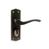 Atlantic - OE178WCUDB Old English 'Warwick' WC Levers on Backplate - Urban Dark Bronze