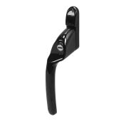 MK2 Connoisseur Offset Left Hand Locking Window Espagnolette Handle&comma; 40mm Spindle&comma; Black Finish &lpar;CS168L-LH-BK&rpar;