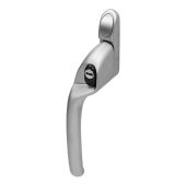 MK2 Connoisseur Offset Left Hand Locking Window Espagnolette Handle&comma; 40mm Spindle&comma; Hardex Satin Finish &lpar;CS168L-LH-HS&rpar;