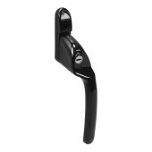 MK2 Connoisseur Offset Right Hand Locking Window Espagnolette Handle&comma; 40mm Spindle&comma; Black Finish &lpar;CS168L-RH-BK&rpar;