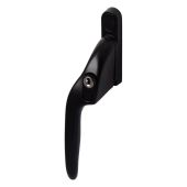EH10L Left Hand Locking Cranked Espagnolette Window Handle - Black &lpar;EH10L-LH-BK&rpar;