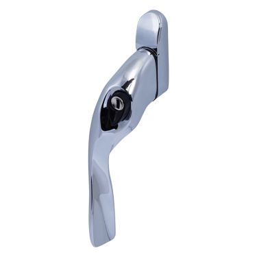 Click Here To Enlarge This Photo Of Kuhlen&trade; Left Hand Locking Cranked Espagnolette Window Handle - Polished Chrome &lpar;EH20L-LH-CP&rpar;