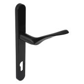 Kuhlen&trade; 92mm Multipoint Handle Set Left Hand Black with Fixing Kit - 240x28x12mm - &lpar;MHP60-LH-KIT-BK&rpar;