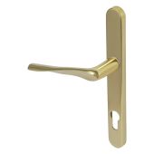 Kuhlen&trade; 92mm Multipoint Handle Set Right Hand&comma; Polished Brass with Fixing Kit - 240x28x12mm - &lpar;MHP60-RH-KIT-PB&rpar;