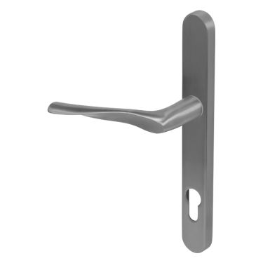 Click Here To Enlarge This Photo Of Kuhlen&trade; 92mm Multipoint Handle Set Right Hand Satin Stainless Steel with Fixing Kit - 240x28x12mm - &lpar;MHP60-RH-KIT-SSS&rpar;